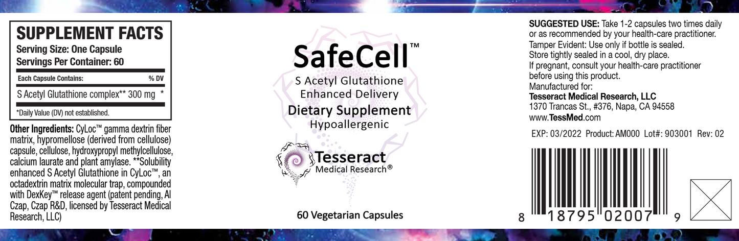 SafeCell S Acetyl Glutathione