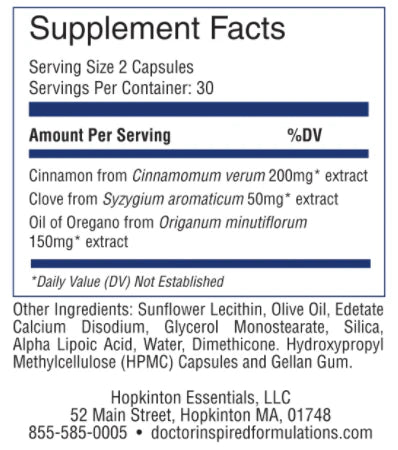 Liposomal Cinnamon, Clove & Oregano