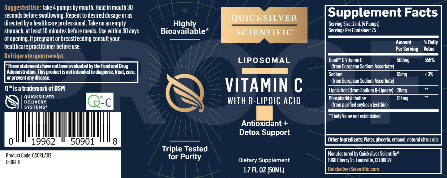 Vitamin C RLA Liposomal 1.7 oz