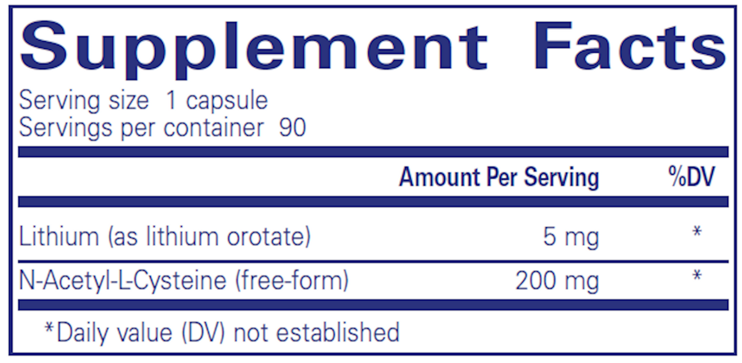 Lithium (Orotate) 5 mg