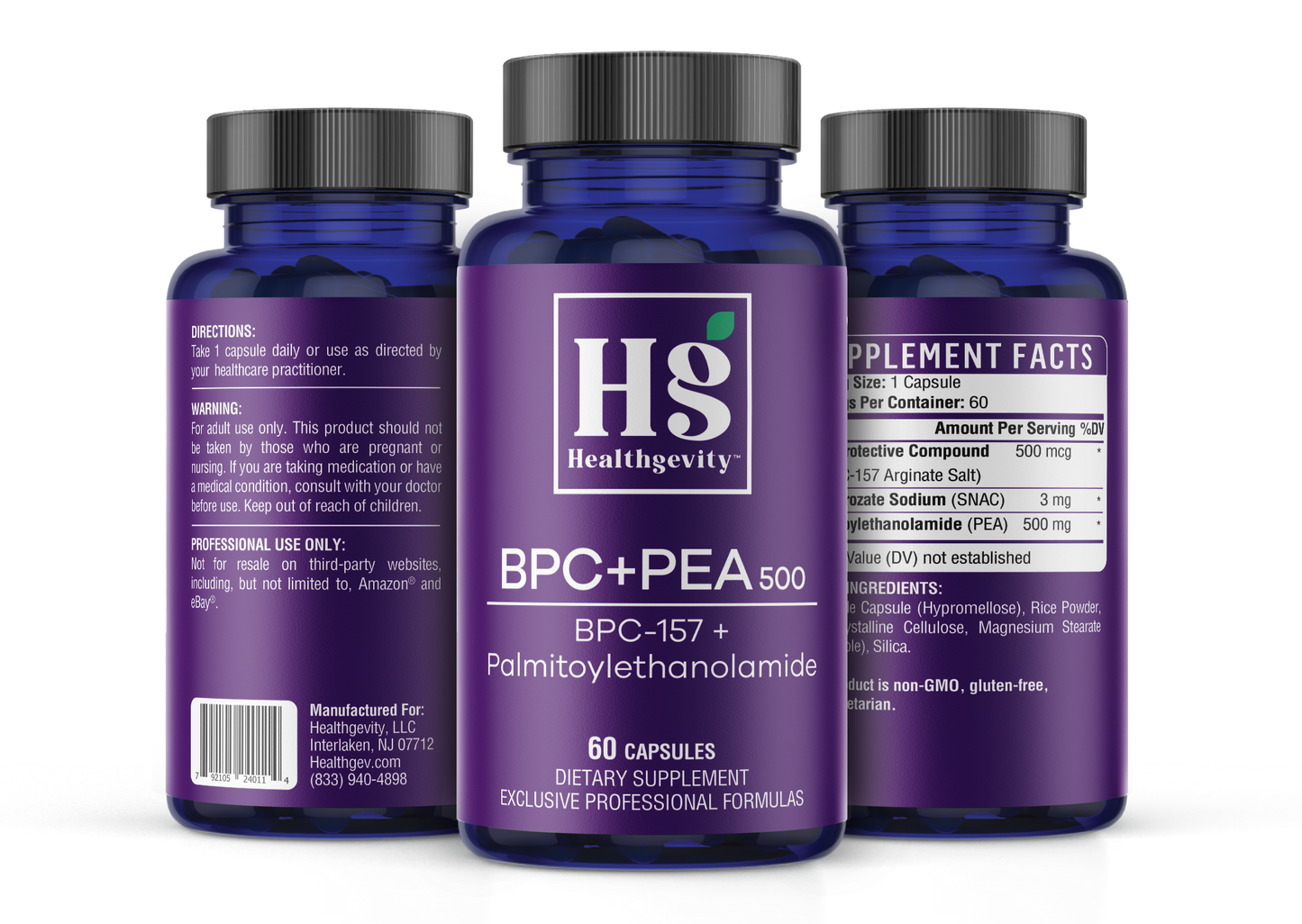 BPC-157 + PEA 500 healthgevity