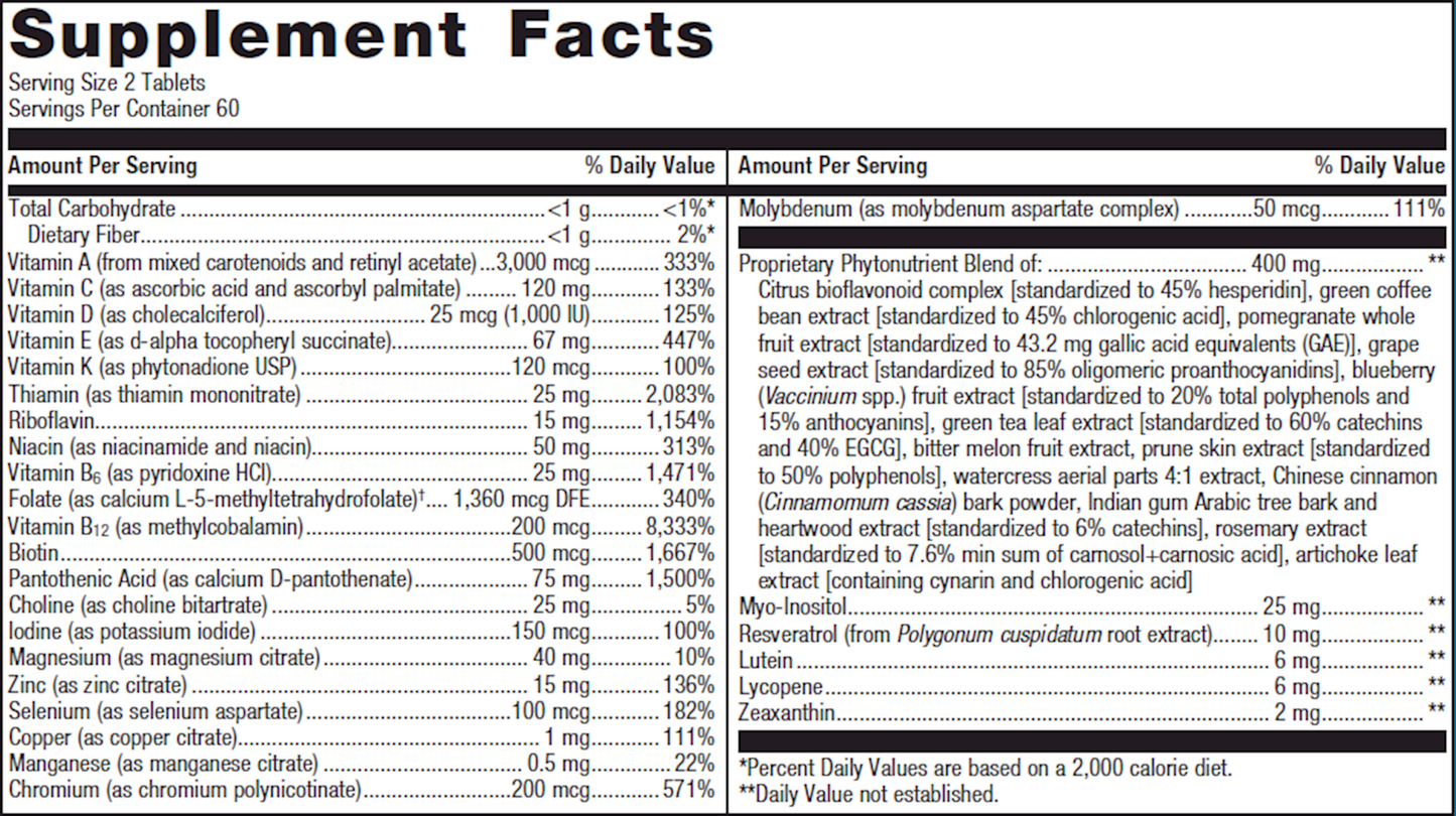 PhytoMulti without Iron