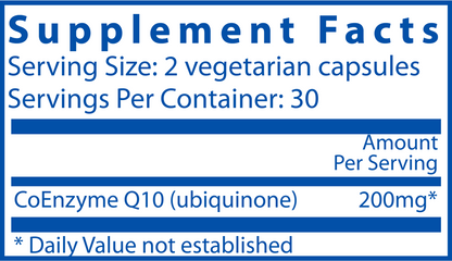 CoEnzyme Q10 100 mg 60 vegcaps
