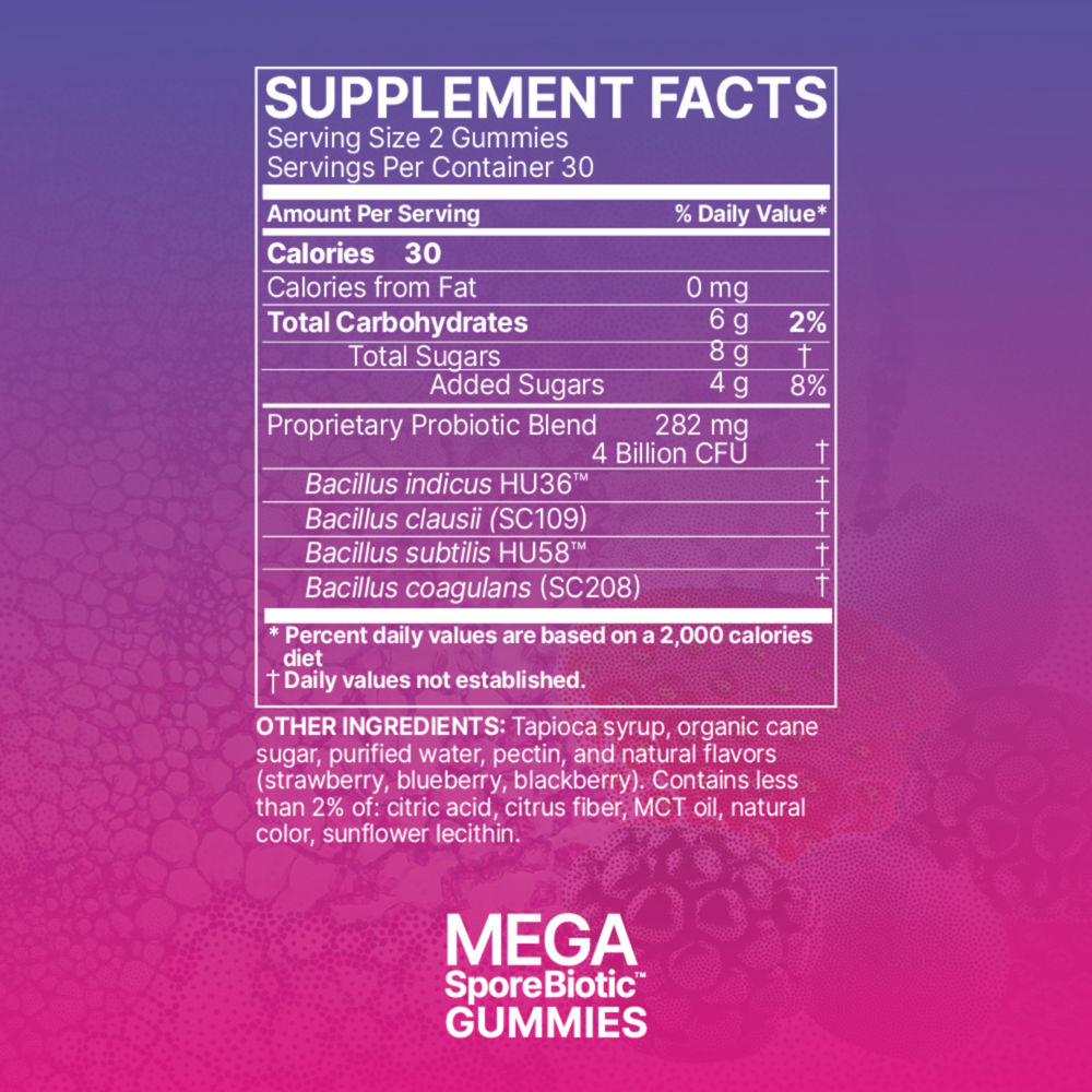 MegaSporeBiotic Gummies (60ct)