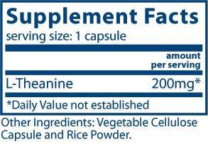 Vital Nutrients L-Theanine 200mg